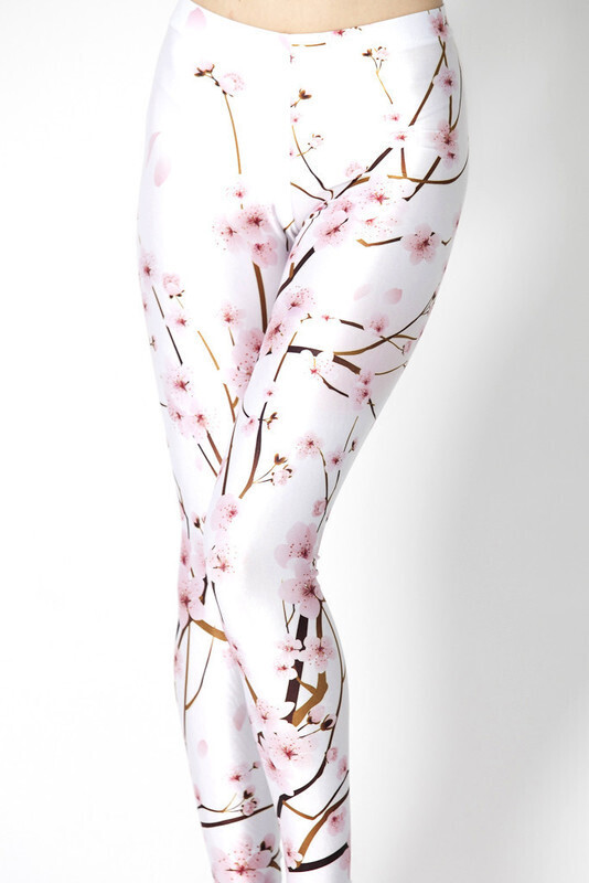 Adagio Leggings with almond blossom design