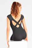 So Danca E-11050 Full length bodysuit with a wide strap and a design on the back